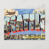Greetings uit Seattle, Washington, VS Briefkaart (Voorkant)