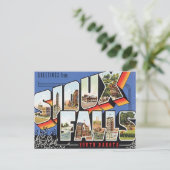 Greetings uit Sioux-Herfsten, South Dakota Briefkaart (Staand voorkant)