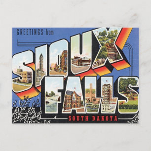 Greetings uit Sioux-Herfsten, South Dakota Briefkaart