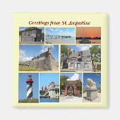 Greetings uit St. Augustine, Florida Magneet (Voorkant)