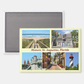 Greetings uit St. Augustine, Florida Magneet (Voorkant / Achterkant)