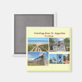 Greetings uit St. Augustine, Florida Magneet (Voorkant / Achterkant)