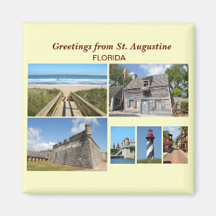 Greetings uit St. Augustine, Florida Magneet