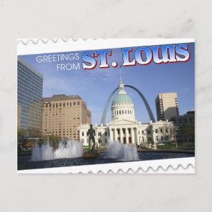 Greetings uit St. Louis, Missouri Briefkaart