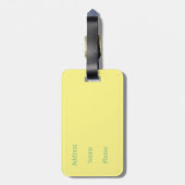 Greetings uit Tahiti Bagagelabel (Achterkant verticaal)