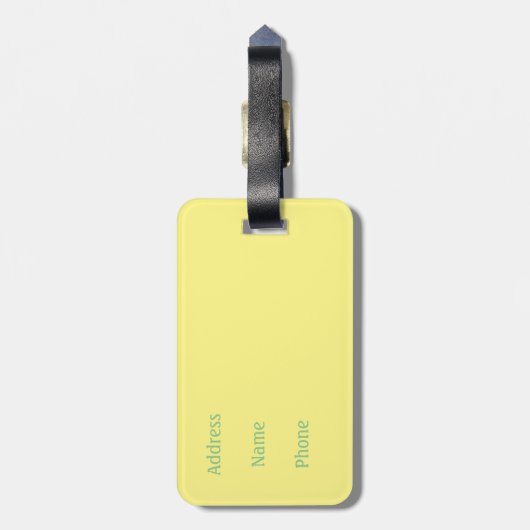 Greetings uit Tahiti Bagagelabel (Achterkant verticaal)