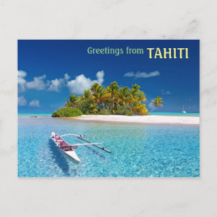 Greetings uit Tahiti Briefkaart