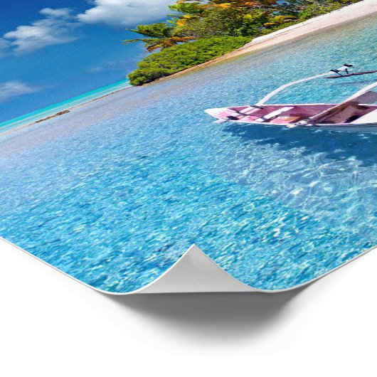 Greetings uit Tahiti Poster (Hoek)