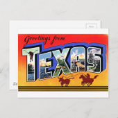 Greetings uit Texas Briefkaart (Voorkant / Achterkant)