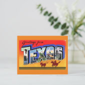 Greetings uit Texas Briefkaart (Staand voorkant)