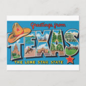 Greetings uit Texas Briefkaart (Voorkant)