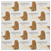 Greetings uit Texas Cowboy Boots Stof (Swatch)