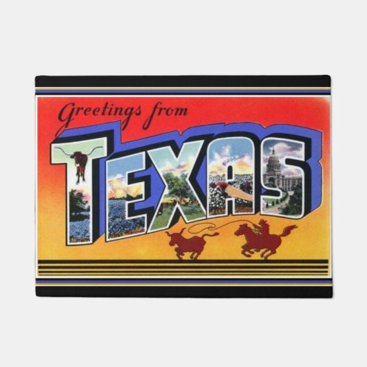 Greetings uit Texas Doormat Deurmat (Voorkant)