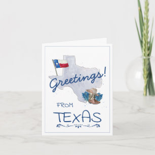 Greetings uit Texas Kaart
