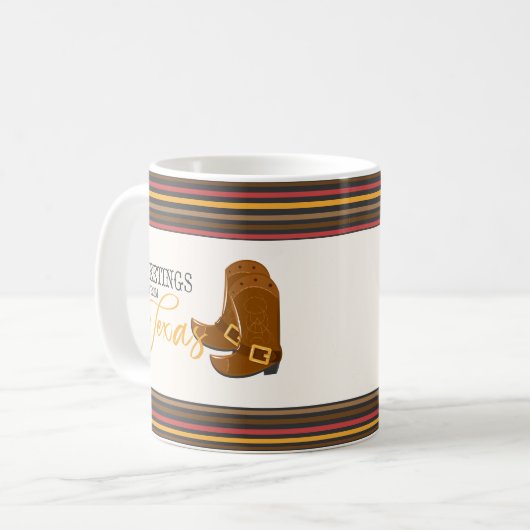 Greetings uit Texas Koffiemok (Voorkant links)