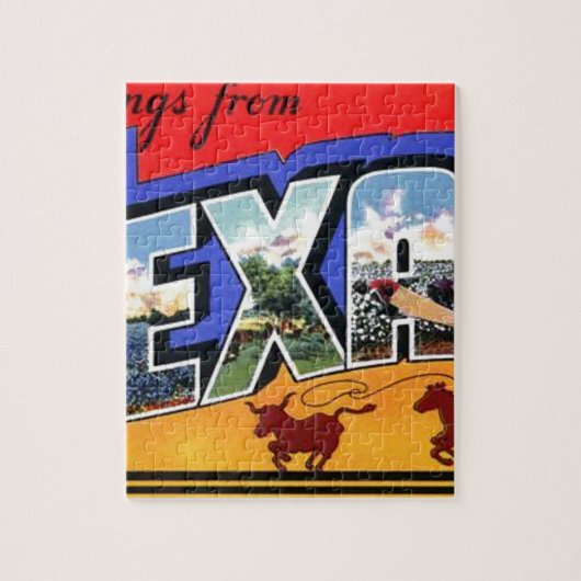 Greetings uit Texas Legpuzzel (Verticaal)