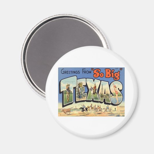Greetings uit Texas Magnet (Voorkant / Achterkant)