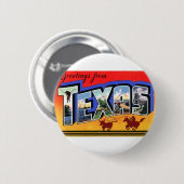 Greetings uit Texas Ronde Button 5,7 Cm (Voorkant /achterkant)