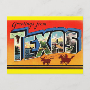 Greetings uit Texas Travel Briefkaart