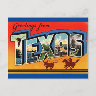 Greetings uit Texas Travel Briefkaart