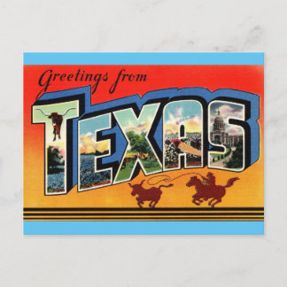 Greetings uit Texas Travel Briefkaart