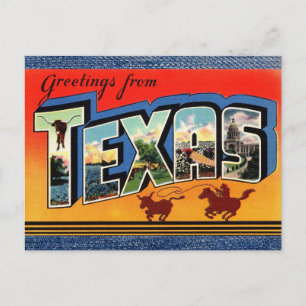 Greetings uit Texas Travel Briefkaart