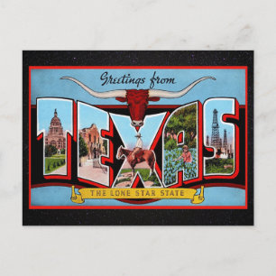 Greetings uit Texas Travel Briefkaart