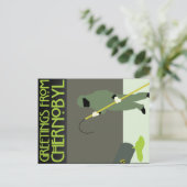 Greetings uit Tsjernobyl Briefkaart (Staand voorkant)