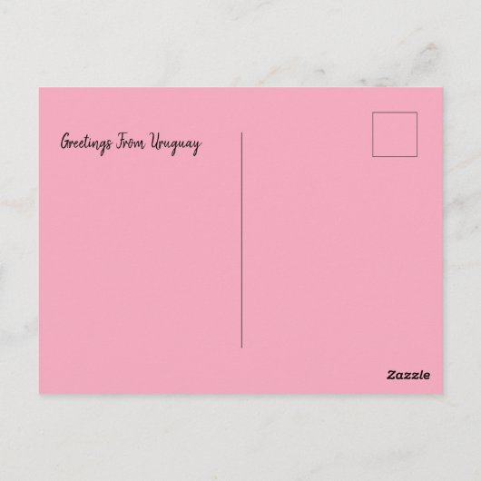 Greetings uit Uruguay Natural Briefkaart (Achterkant)