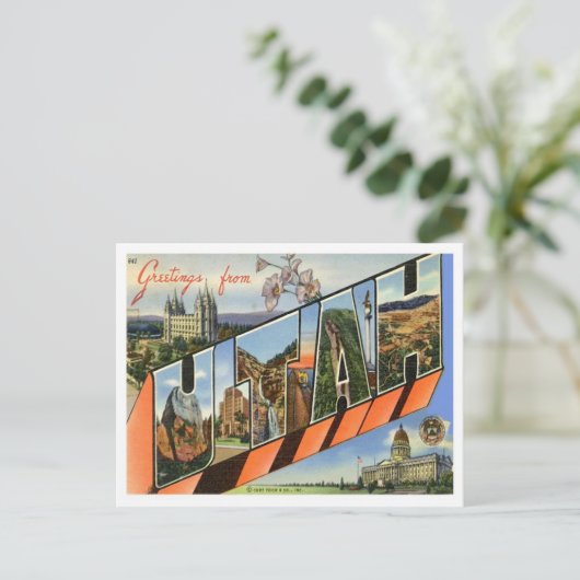 Greetings uit Utah Briefkaart (Staand voorkant)