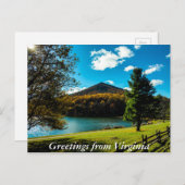 Greetings uit Virginia Briefkaart (Voorkant / Achterkant)