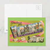 Greetings uit Virginia Briefkaart (Voorkant / Achterkant)