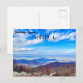 Greetings uit Virginia Briefkaart (Voorkant / Achterkant)