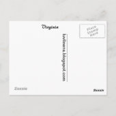 Greetings uit Virginia Briefkaart (Achterkant)