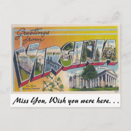 Greetings uit Virginia Briefkaart