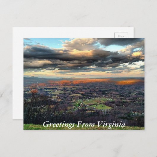 Greetings uit Virginia Briefkaart 6 (Voorkant / Achterkant)