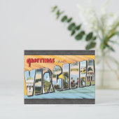 Greetings uit Virginia, Vintage Briefkaart (Staand voorkant)