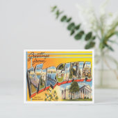 Greetings uit Virginia Vintage Travel Briefkaart (Staand voorkant)
