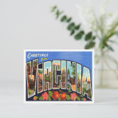 Greetings uit Virginia Vintage Travel Briefkaart (Staand voorkant)