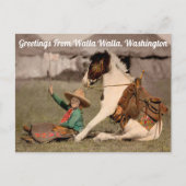 Greetings uit Walla Walla, Briefkaart Washington (Voorkant)