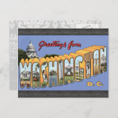 Greetings uit Washington D.C., Briefkaart (Voorkant / Achterkant)