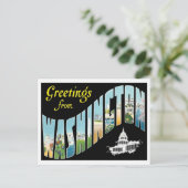 Greetings uit Washington D.C.  Briefkaart (Staand voorkant)