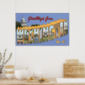 Greetings uit Washington D.C.,  Poster (Keuken)