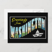Greetings uit Washington D.C.!   postkaart (Voorkant / Achterkant)