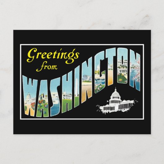 Greetings uit Washington D.C.!   postkaart (Voorkant)