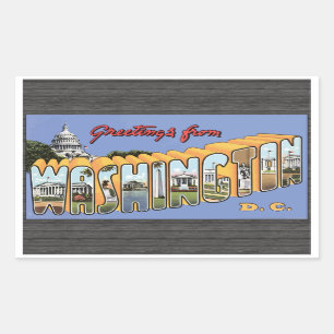 Greetings uit Washington D.C., Rechthoekige Sticker