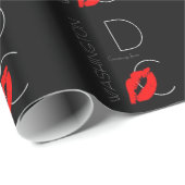 Greetings uit Washington D.C. Red Lipstick Kiss Cadeaupapier (Rol Hoek)