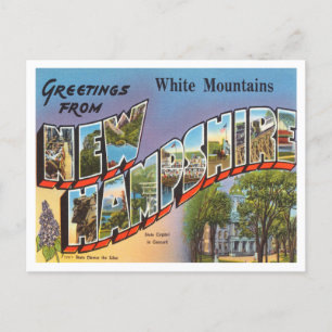 Greetings uit White Mountains, New Hampshire Briefkaart