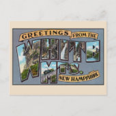 Greetings uit White Mountains New Hampshire Briefkaart (Voorkant)