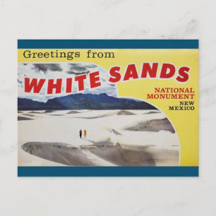 Greetings uit White Sands New Mexico Briefkaart